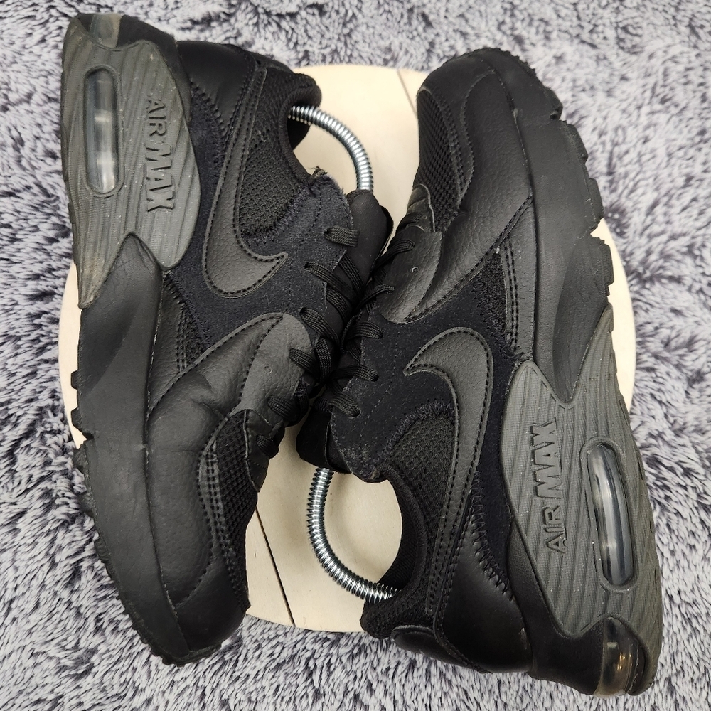 Nike AIR MAX EXCEE Black Dark Grey Athletic Sneakers Men's Size 8 - Picture 6 of 9